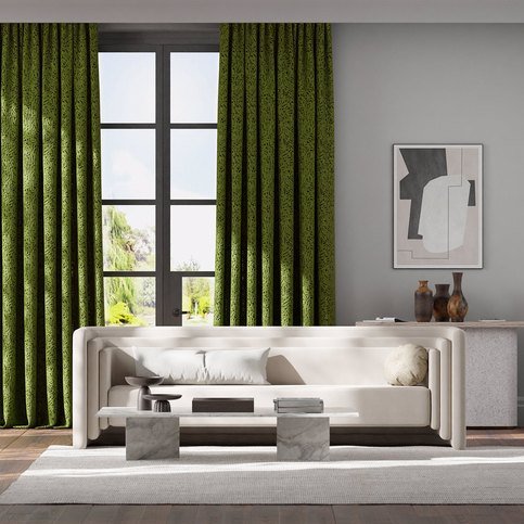 Lyrical Forest/Black Earth Fabric by Harlequin