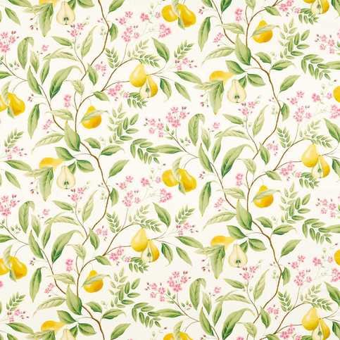 Marie Fig leaf/Honey/Blossom Fabric by Harlequin