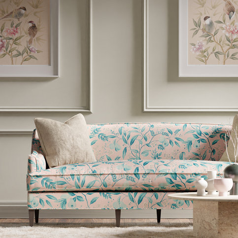 Marie Rose/ Lagoon Fabric by Harlequin