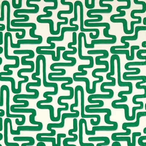 Meander Emerald/Aquamarine Fabric by Harlequin X Sophie Robinson