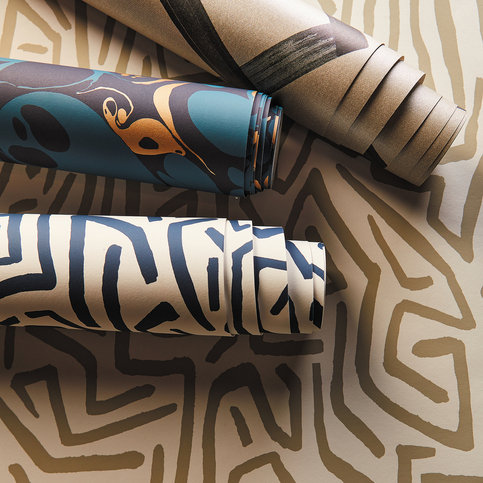 Melodic Gold/Paper Lantern Wallcovering by Harlequin