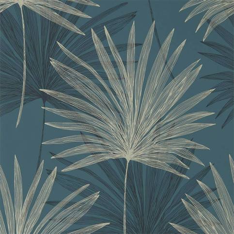 Mitende Ink/Platinum Wallcovering by Harlequin