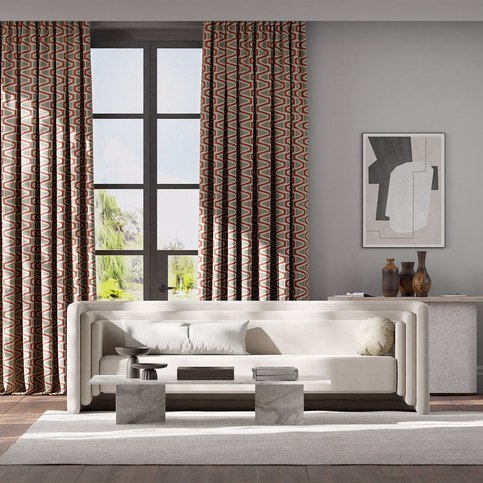 Perception Brazilian Rosewood/Shiitake/New Beginnings Fabric by Harlequin
