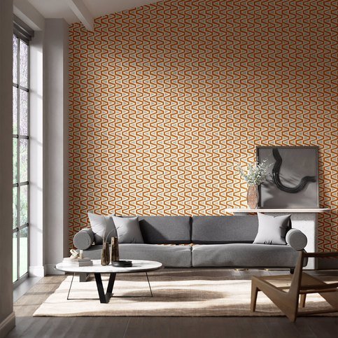 Perception Brazillian Rosewood/Temple Grey/New Beginnings Wallcovering by Harlequin