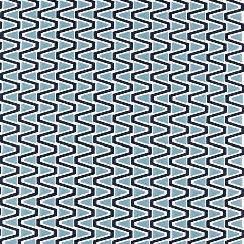 Perception Japanese Ink/ Sky/ New Beginnings Fabric by Harlequin