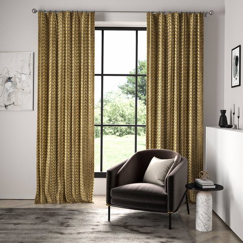 Perplex Ochre Fabric by Harlequin