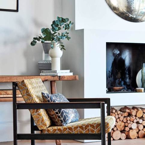 Perplex Ochre Fabric by Harlequin