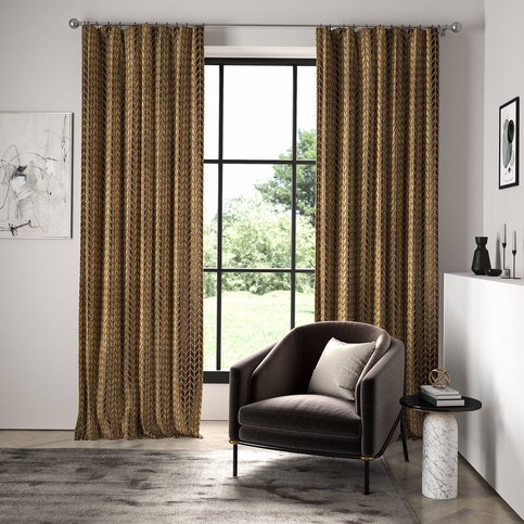 Perplex Tobacco/ Slate Fabric by Harlequin