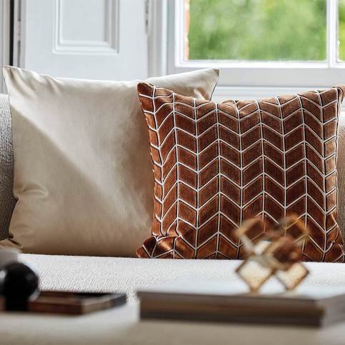 Perplex Tobacco/ Slate Fabric by Harlequin
