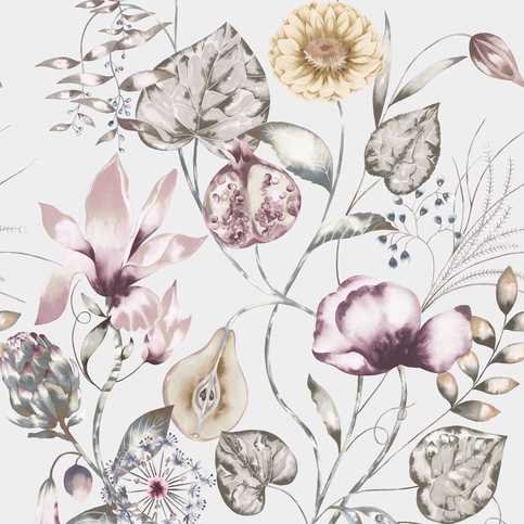 Quintessence Ochre / Olive / Heather Wallcovering by Harlequin