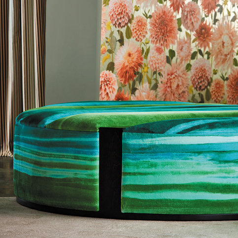 Rewilded Emerald/Azurite/Palm Fabric by Harlequin