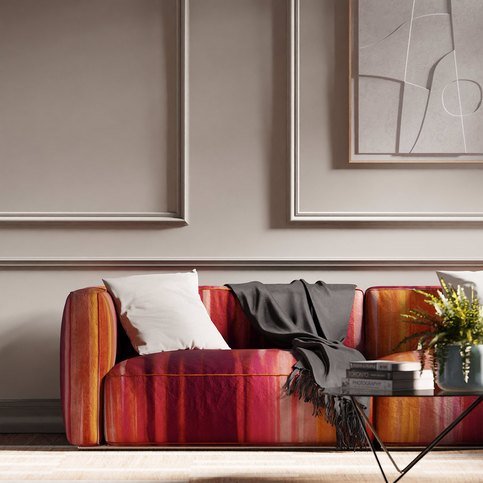 Rewilded Fig/Pomegranate/Tangerine Fabric by Harlequin
