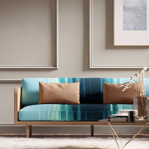 Rewilded Wild Water/Lagoon/Sky Fabric by Harlequin