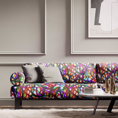 Rhythm Fire/Brazilian Rosewood/Onsen/Forest Fabric by Harlequin