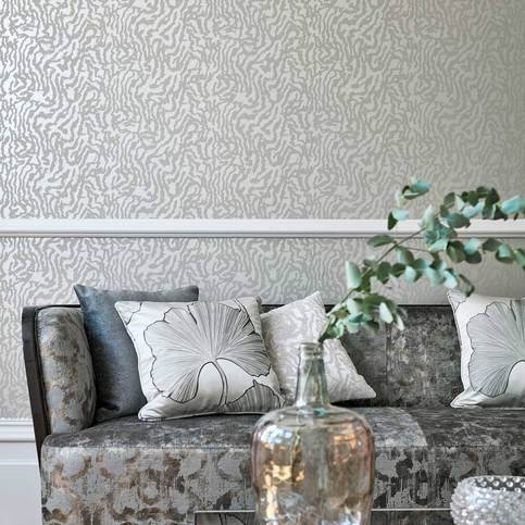 Seduire Oyster/Pearl Wallcovering by Harlequin
