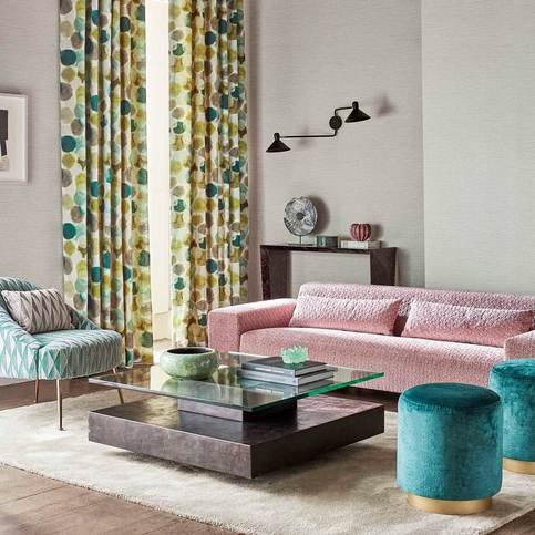 Selenic Chartreuse/Topaz Fabric by Harlequin