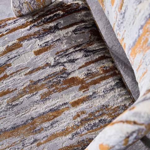 Sial Pewter/ Bronze Fabric by Harlequin