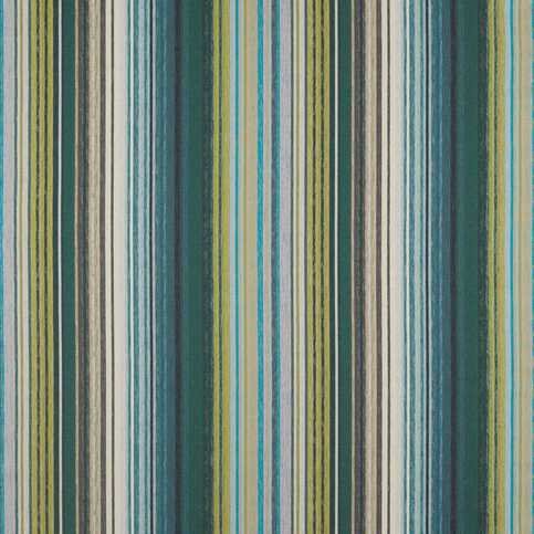 Spectro Stripe Emerald / Marine / Lichen Fabric by Harlequin