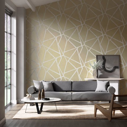 Sumi Pebble/Chalk Wallcovering by Harlequin