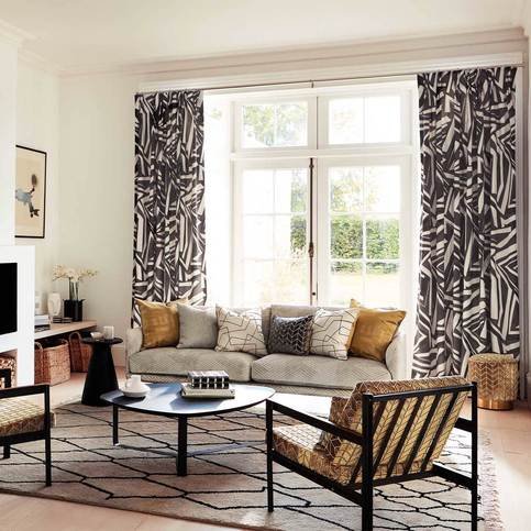 Translate Gold Fabric by Harlequin