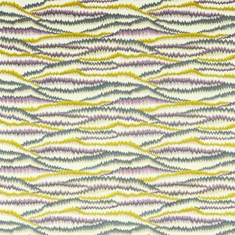 Tremolo Aubergine/Chartreuse Fabric by Harlequin
