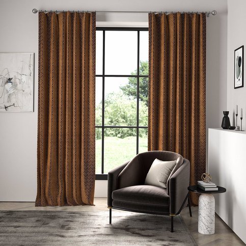 Triadic Burnt Umber Fabric by Harlequin