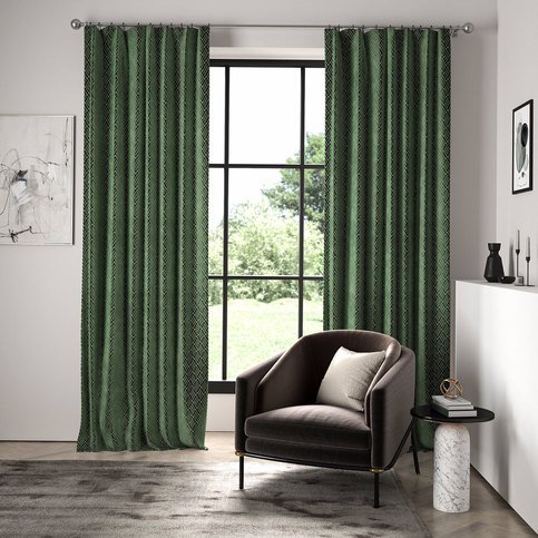 Triadic Emerald Fabric by Harlequin