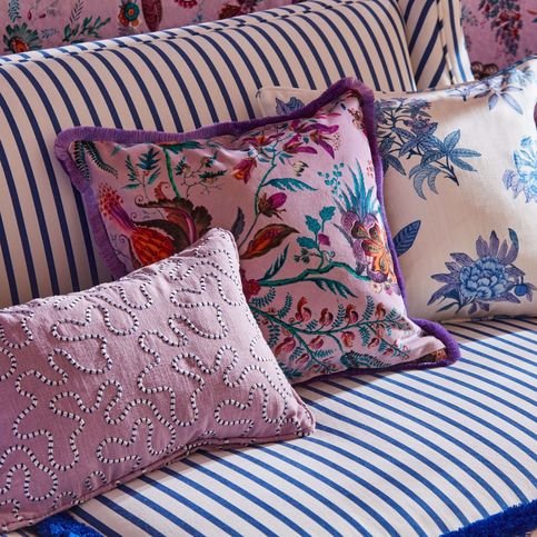 Wiggle Amethyst/Lapis Fabric by Harlequin X Sophie Robinson