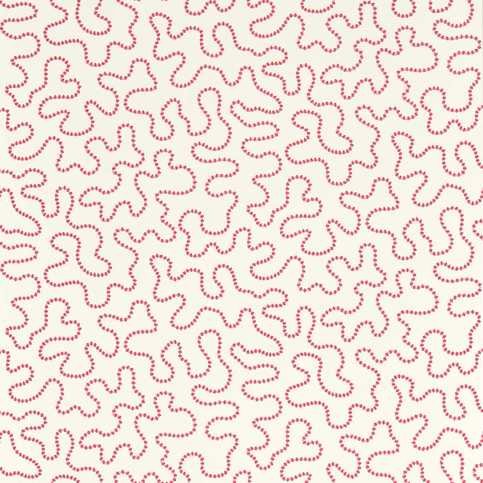 Wiggle Carnelian/Rose Quartz Wallcovering by Harlequin X Sophie Robinson
