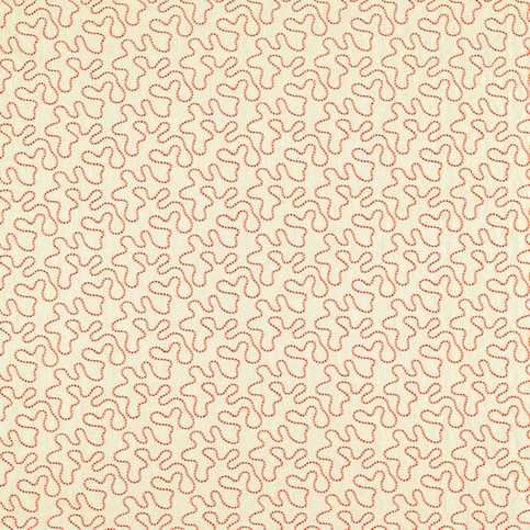 Wiggle Linen/Carnelian Fabric by Harlequin X Sophie Robinson