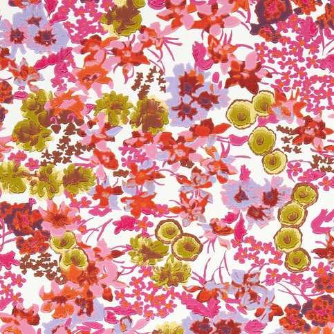 Wildflower Meadow Carnelian/Spinel/Pearl Wallcovering by Harlequin X Sophie Robinson