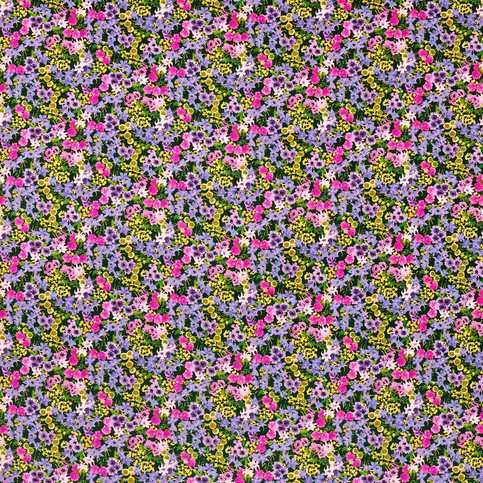 Wildflower Meadow Emerald/Spinel/Amethyst Velvet Fabric by Harlequin X Sophie Robinson