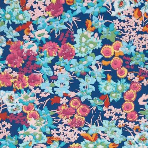 Wildflower Meadow Lapis/Carnelian/Aquamarine Wallcovering by Harlequin X Sophie Robinson