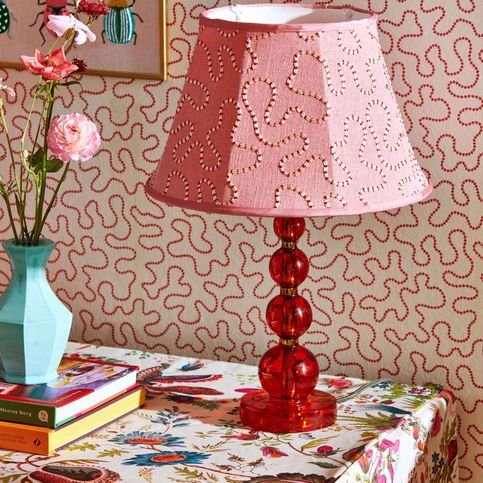 Wonderland Floral Spinel/Peridot/Pearl Fabric by Harlequin X Sophie Robinson