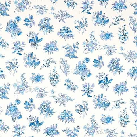 Woodland Floral Lapis/Amethyst/Pearl Fabric by Harlequin X Sophie Robinson