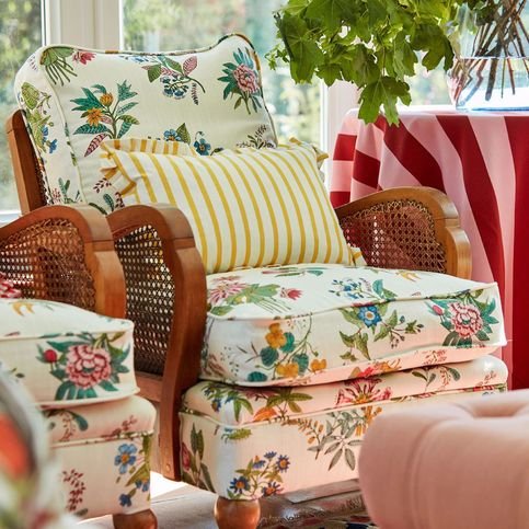 Woodland Floral Peridot/Ruby/Pearl Fabric by Harlequin X Sophie Robinson