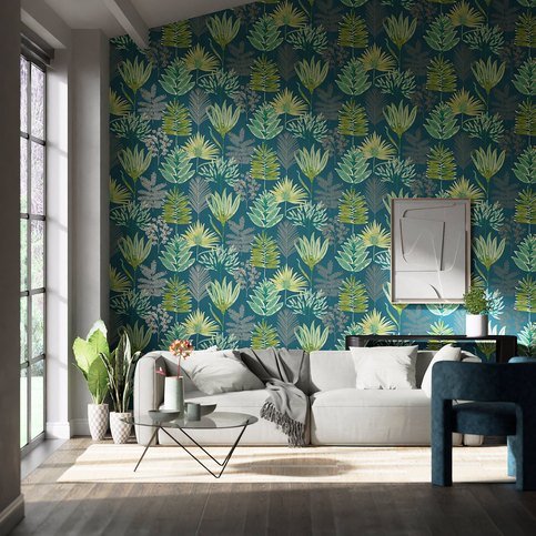 Yasuni Emerald/Zest Wallcovering by Harlequin