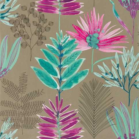 Yasuni Lagoon/Cerise Wallcovering by Harlequin