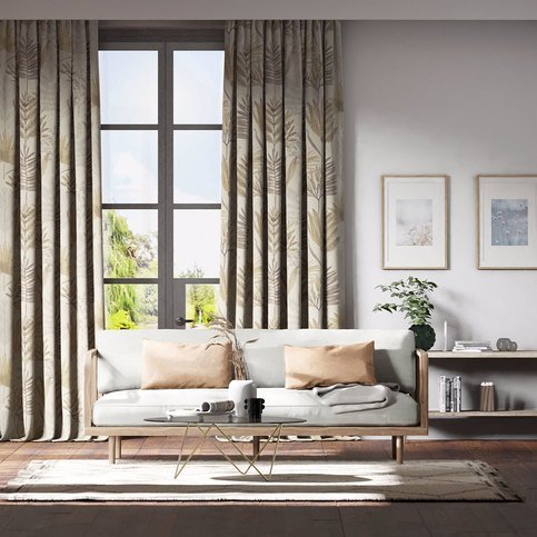Yasuni Ochre/Linen Fabric by Harlequin
