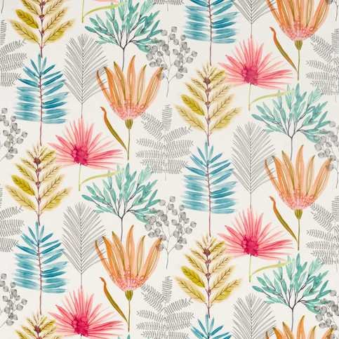 Yasuni Paprika/Kiwi Fabric by Harlequin