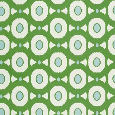 Zinnia Emerald/Sky Fabric by Harlequin