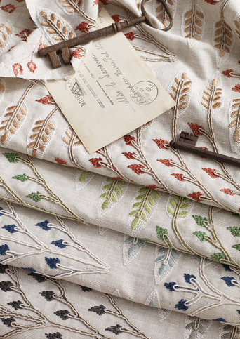 Ashbee Terracotta Fabric by James Hare 