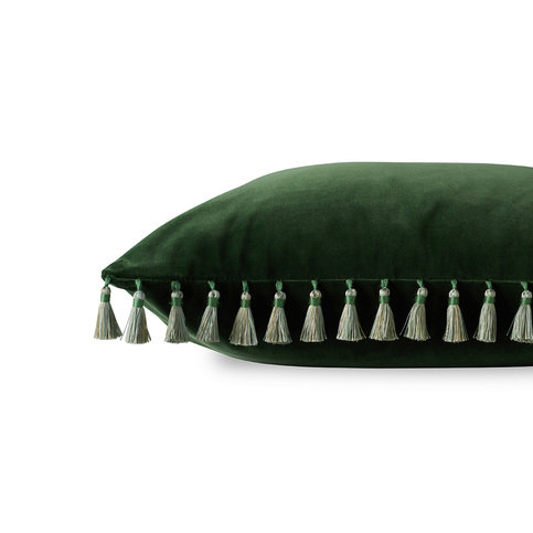 Beauchamp Velvet Cushion Fir by James Hare 