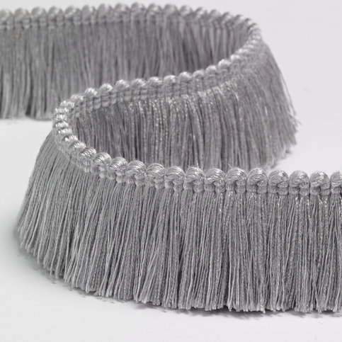 Brush Fringe Morandi Grey Trimming by James Hare 