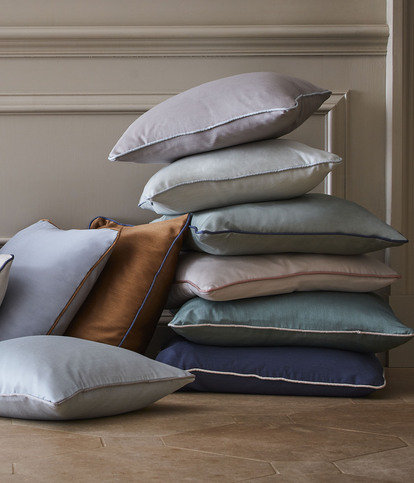 Connaught Silk Sienna Fabric by James Hare 