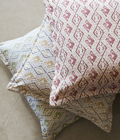 Dacca Blue/Green Fabric by James Hare 