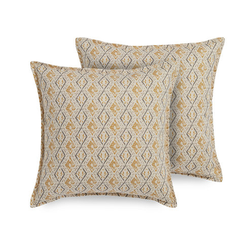 Dacca Cushion Grey/Gold by James Hare 