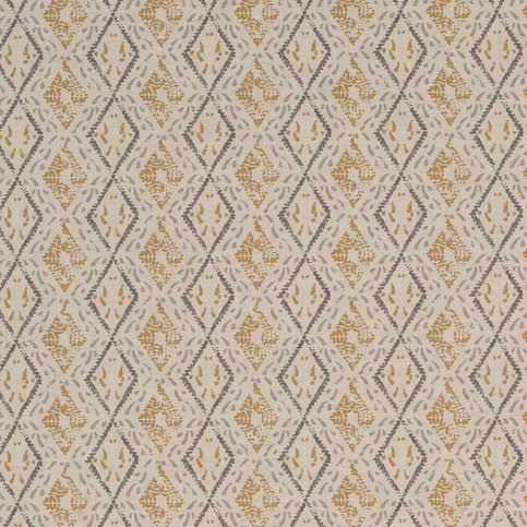 Dacca Grey/Gold Fabric by James Hare 