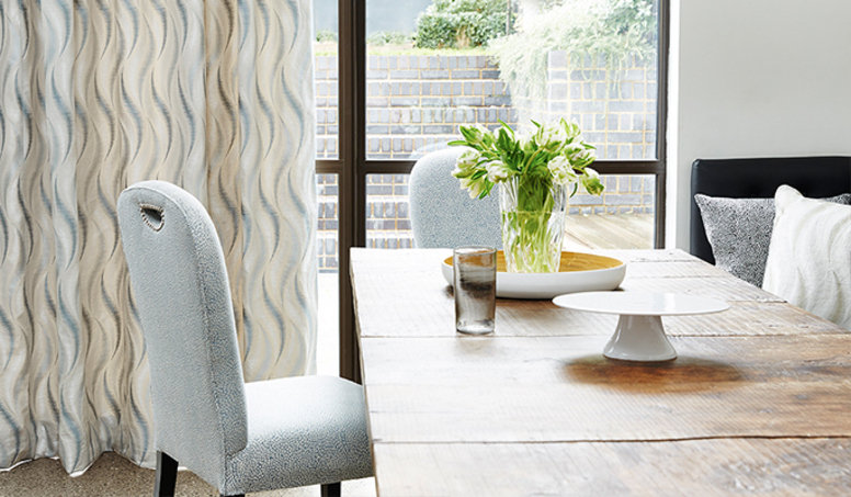 Corolla Agapanthus Fabric by James Hare 