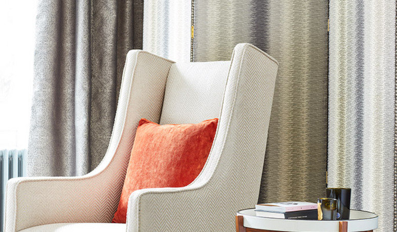 Orion Gold Fabric by James Hare 